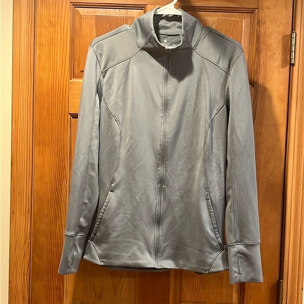 Apana women’s zip up size large .